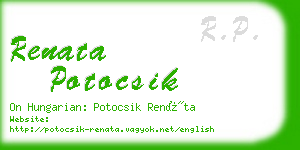 renata potocsik business card